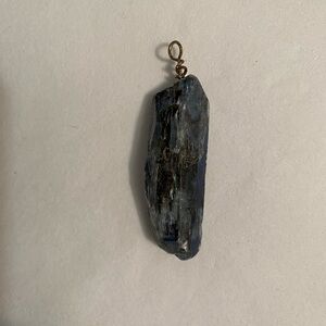 Kyanite Pendant, 2 inch, Raw Gemstone Boho Pendant